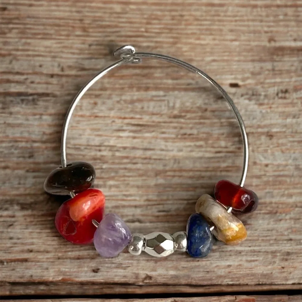 126 Crystal Wine Glass Charms (set of 6)